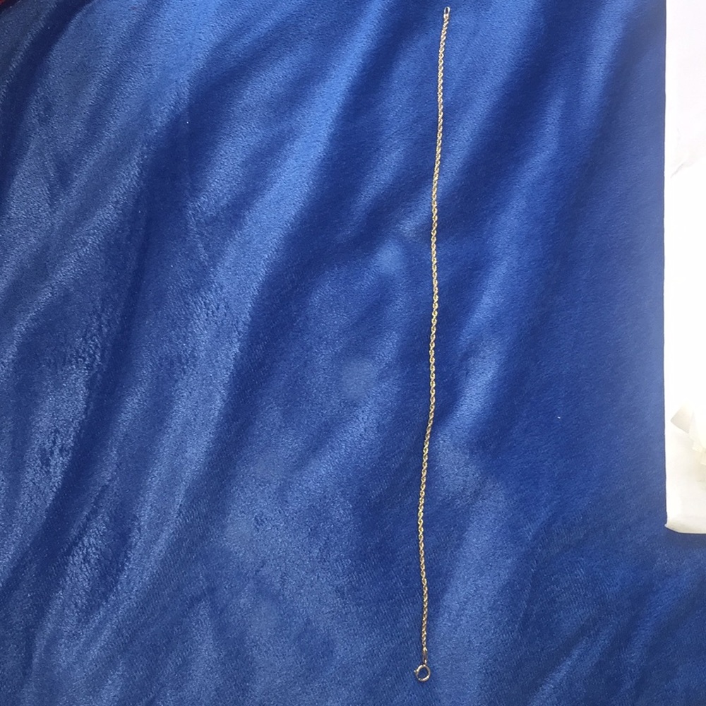 14K Gold 10” Ankle Bracelet